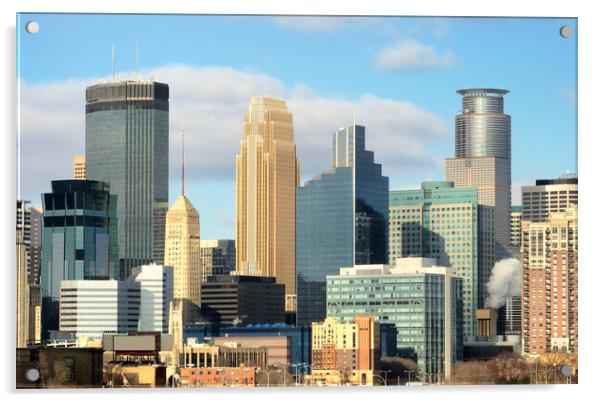 Minneapolis Minnesota USA Acrylic by Jim Hughes