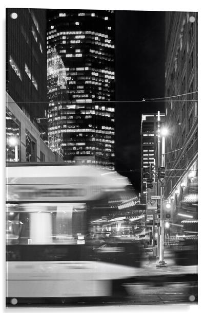 Minneapolis After Dark Acrylic by Jim Hughes