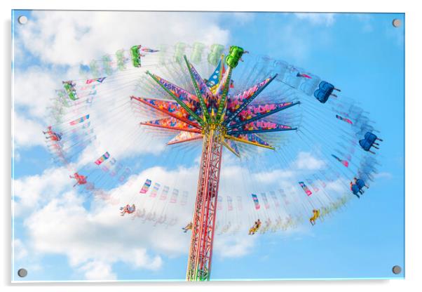 Skyflyer at Minnesota State Fair Acrylic by Jim Hughes