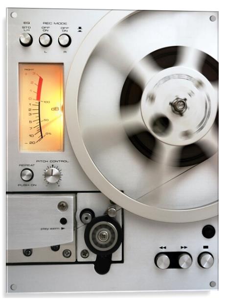 Reel-to-reel Acrylic by Jim Hughes