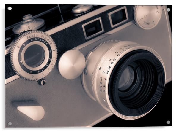 Argus C3 Matchmatic 35mm film camera Acrylic by Jim Hughes
