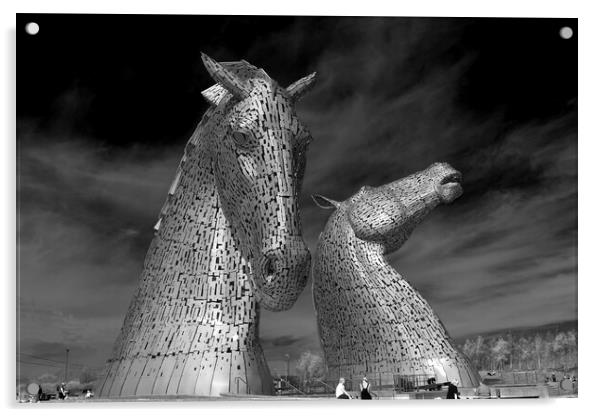 The Kelpies Acrylic by Tony Bishop