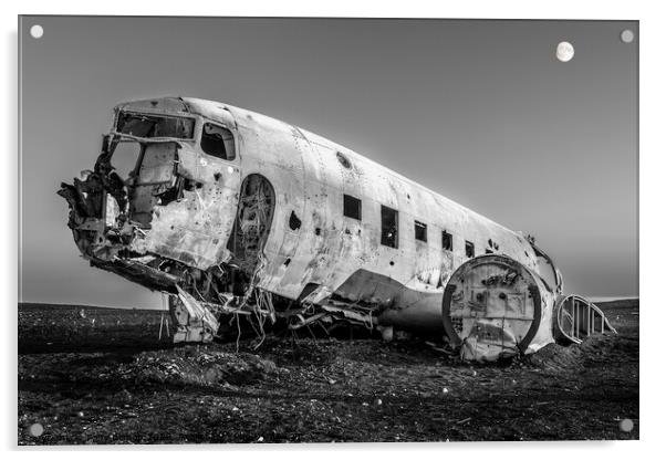 Plane wreck  Acrylic by Tony Bishop