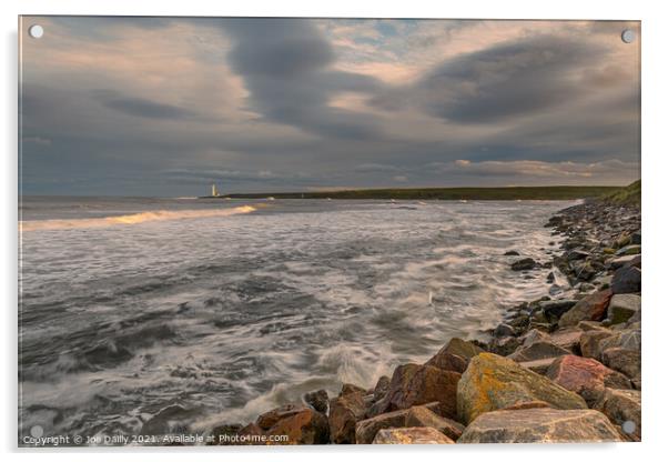 Scurdie Ness Lighthouse Montrose Acrylic by Joe Dailly