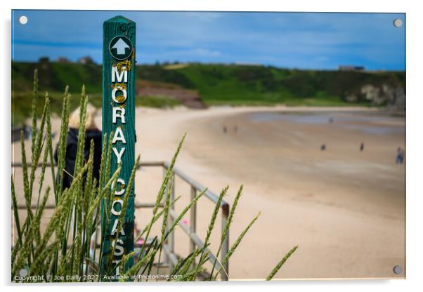 Moray Coastal Path Acrylic by Joe Dailly