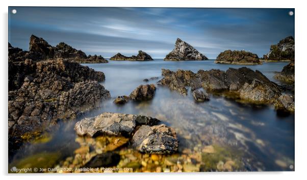 Long Exposure landscape on the Moray Coast Scotland Acrylic by Joe Dailly