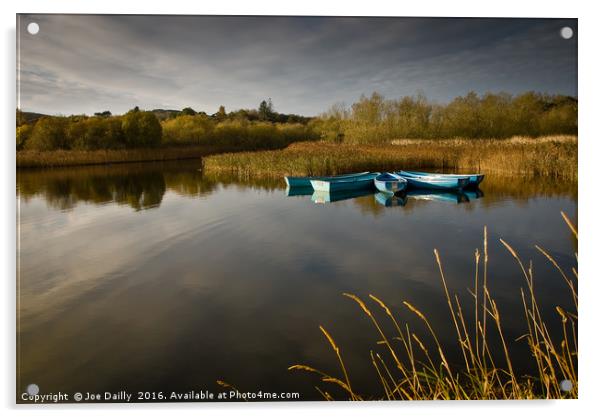 Scottish Loch Fishing Boats Acrylic by Joe Dailly