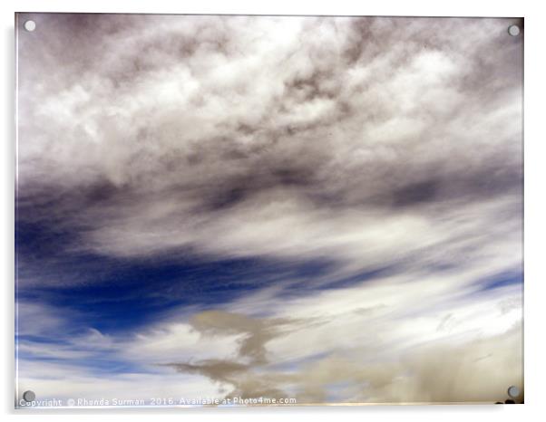 Storm brewing at Culloden Acrylic by Rhonda Surman