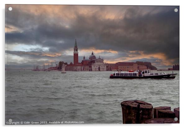 Church of San Giorgio Maggiore, Venice Acrylic by Colin Green