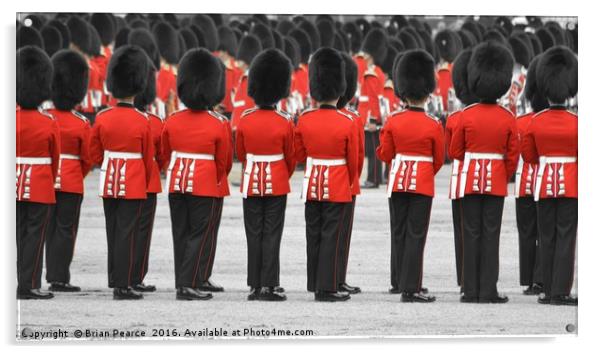 The Queens Guard Acrylic by Brian Pearce