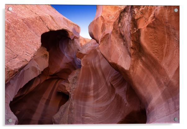 Antelope Canyon rock formation in Arizona  Acrylic by Thomas Baker