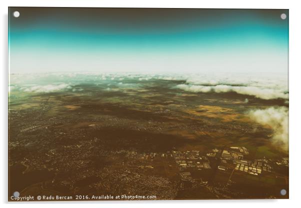 Aerial Photo Of Earth Horizon Acrylic by Radu Bercan