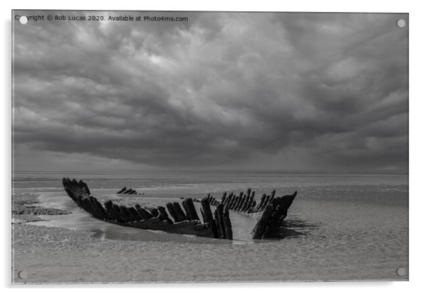 Wreck of the barque SS Nornen Acrylic by Rob Lucas