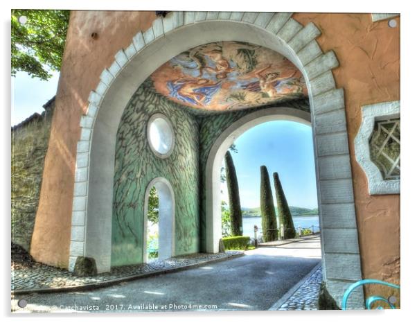 Archway to the Sea Acrylic by Catchavista 