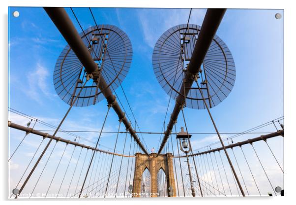 The Brooklyn Bridge Acrylic by Massimo Lama