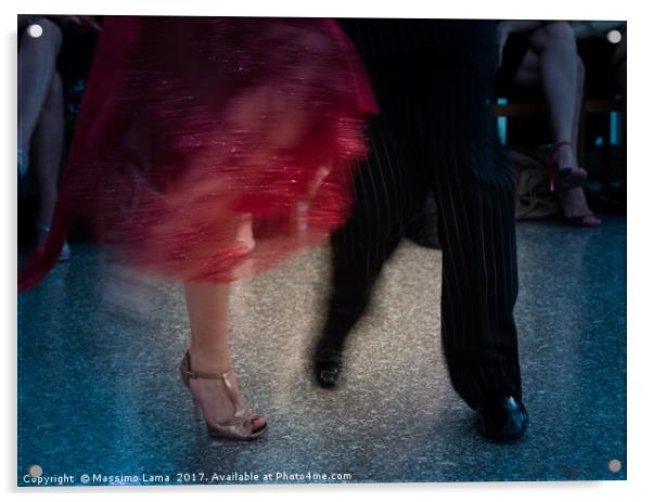 Detail of tango shoes Acrylic by Massimo Lama