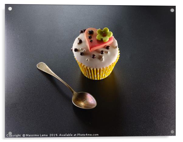 St Valentine's Cupcakes Acrylic by Massimo Lama