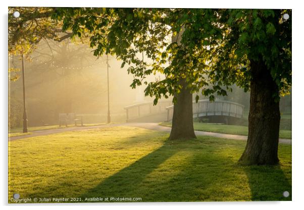 Early morning in Farnham Acrylic by Julian Paynter