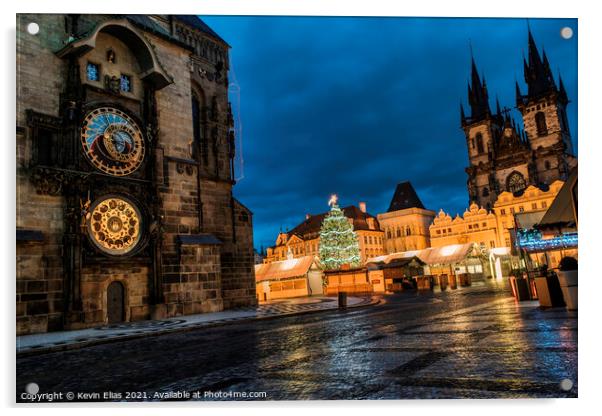 Astronomical Clock Acrylic by Kevin Elias