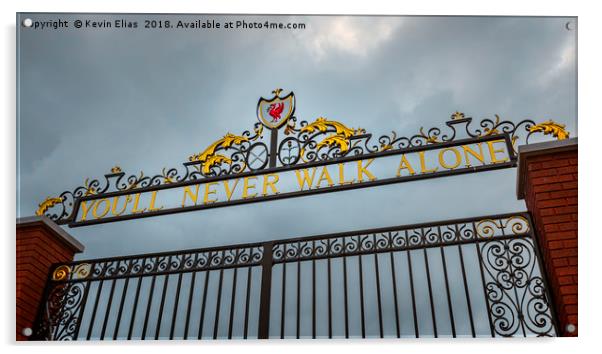 Shankly Gates: Liverpool's Heartbeat Acrylic by Kevin Elias