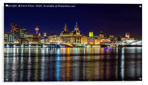 LIVERPOOL WATERFRONT Acrylic by Kevin Elias