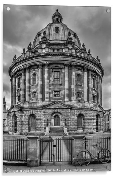 The Radcliffe Camera Oxford Acrylic by AMANDA AINSLEY