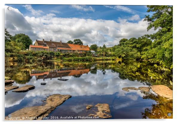 Reflections at Wycliffe  Acrylic by AMANDA AINSLEY