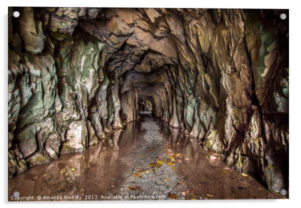 Cathedral Cavern  Acrylic by AMANDA AINSLEY