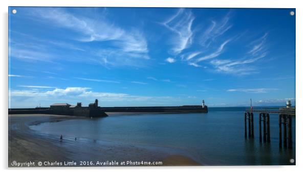 Whitehaven Harbour Acrylic by Charles Little