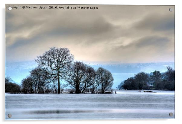 Winter at Loch Lomond Acrylic by Stephen Lipton
