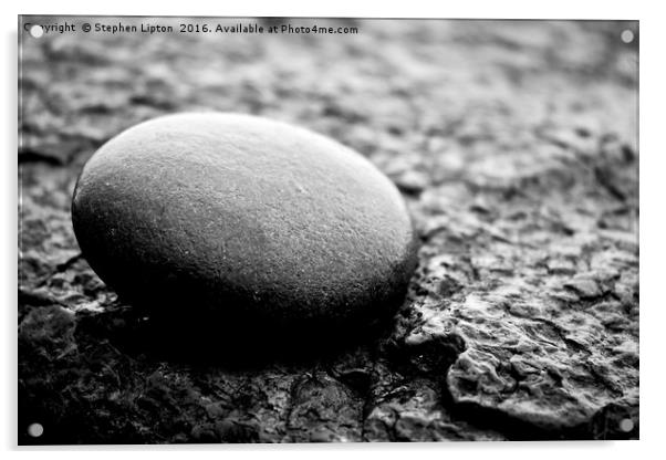 Ayrshire Rock Acrylic by Stephen Lipton