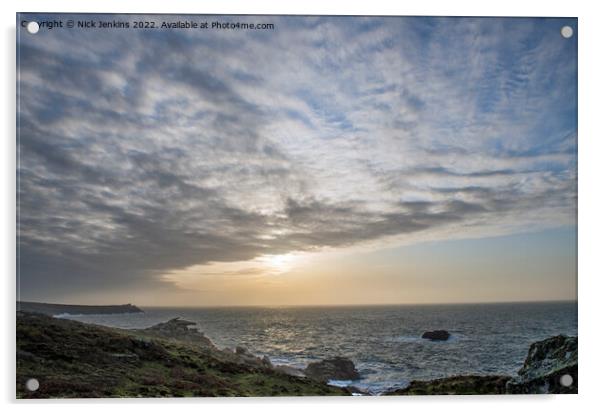 Early Morning at Peninnis Headland Scillies  Acrylic by Nick Jenkins