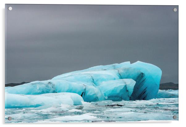 Jokulsarlon Iceberg Vatnajokull Iceland Acrylic by Nick Jenkins