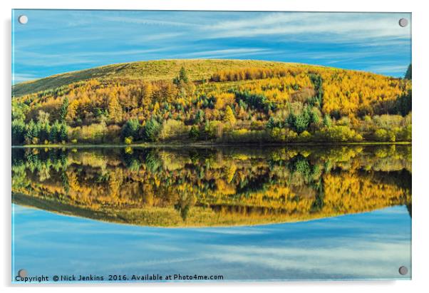 Brecon Beacons Reflected Acrylic by Nick Jenkins