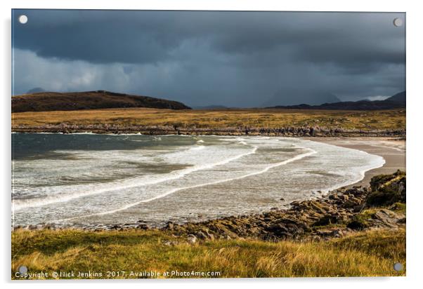 Achnahaird Beach on the Coigach Peninsula Scotland Acrylic by Nick Jenkins