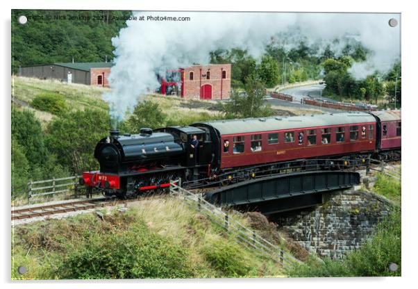 Steam Engine Pontypool and Blaenavon Heritage Rail Acrylic by Nick Jenkins