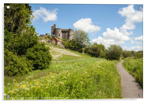 Kidwelly Castle, Carmarthenshire Acrylic by Heidi Stewart