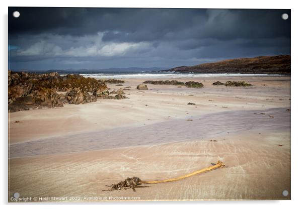 Achnahaird Beach on the Coigach Peninsula Scotland Acrylic by Heidi Stewart