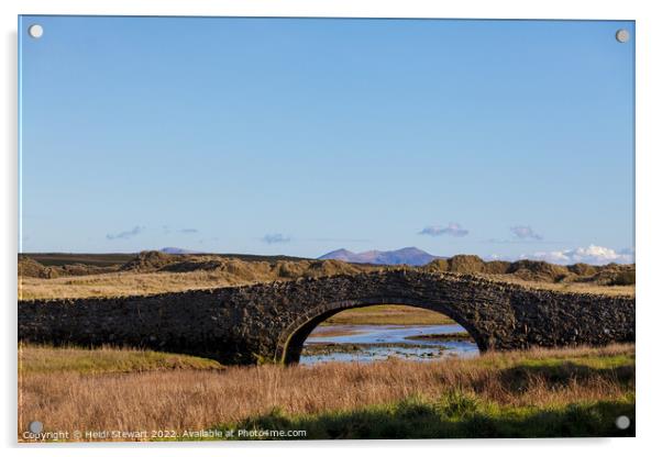 Aberffraw Bridge, Isle of Anglesey Acrylic by Heidi Stewart