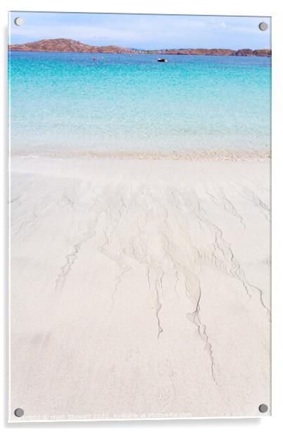 Iona Beach, Scotland Acrylic by Heidi Stewart