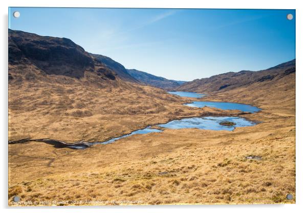 Three Lochs Viewpoint Acrylic by Heidi Stewart