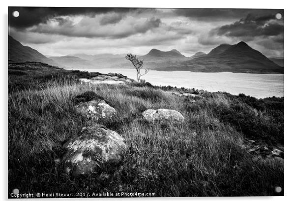 Loch Torridon View Acrylic by Heidi Stewart