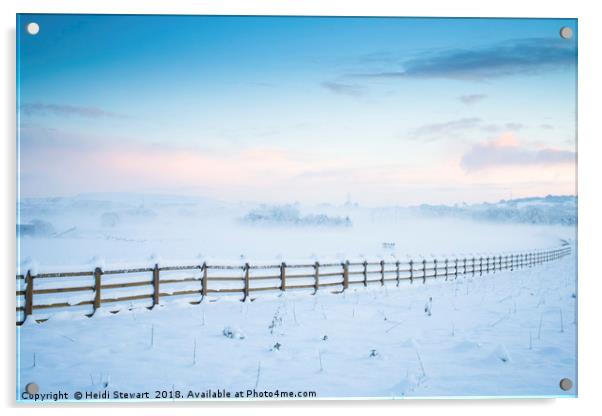 Winter Dawn Acrylic by Heidi Stewart