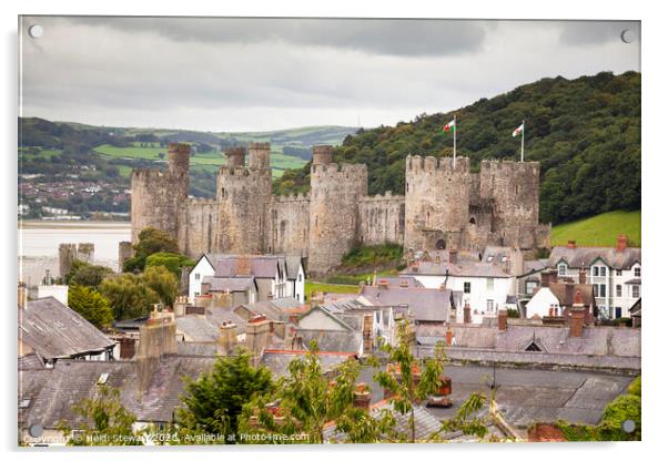 Conwy Castle Acrylic by Heidi Stewart