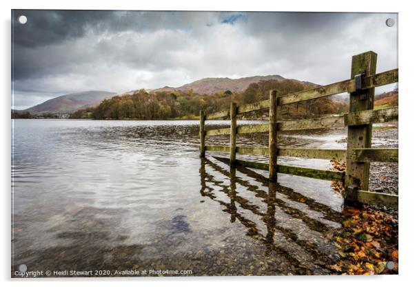 Grasmere Lake Acrylic by Heidi Stewart