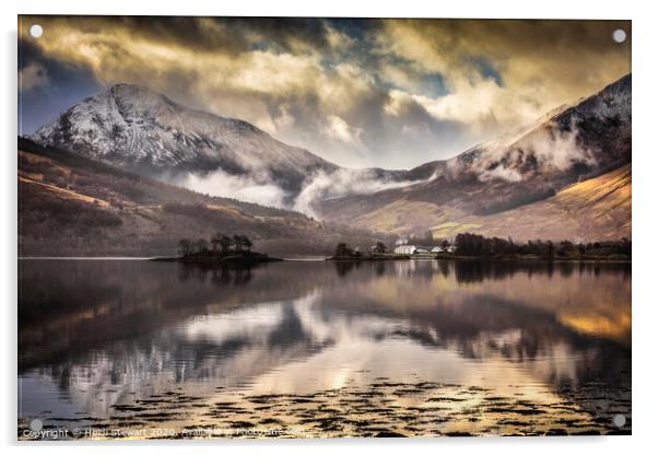 Loch Leven, Ballachulish  Acrylic by Heidi Stewart