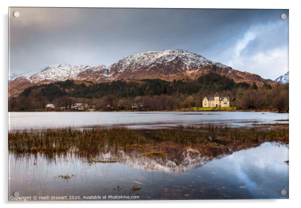 Glenfinnan House overlooking Loch Shiel Acrylic by Heidi Stewart