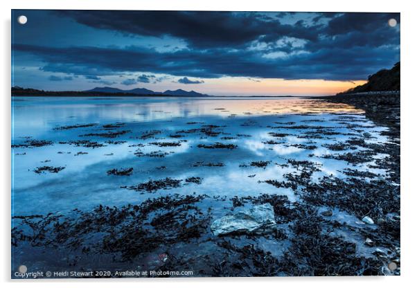 Llyn Peninsula and Menai Strait Acrylic by Heidi Stewart