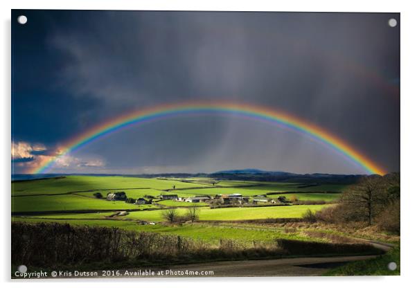 North Poorton Rainbow Acrylic by Kris Dutson
