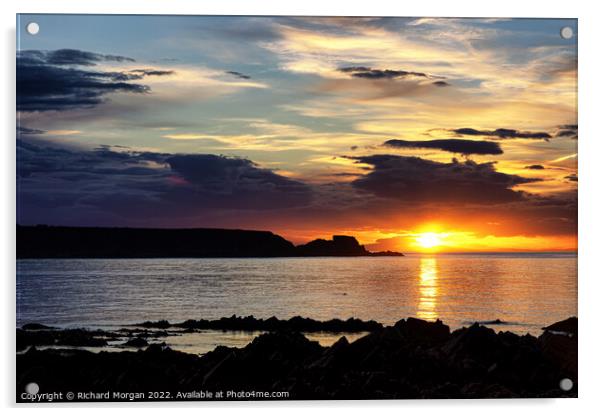 Cullen Bay Sunset Acrylic by Richard Morgan